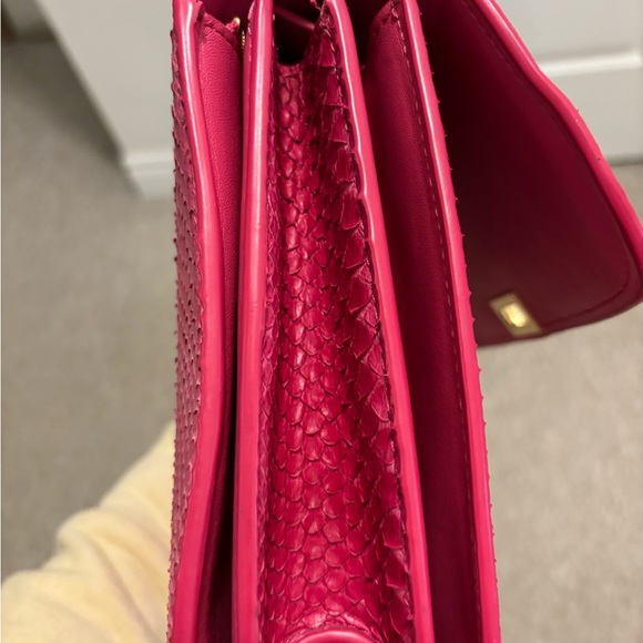 Celine Pink Python leather Box Bag - Picture 14 of 15